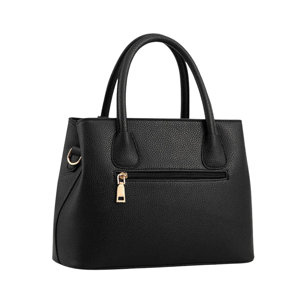 Selene - Elegant Structured Tote Handbag With Detachable Shoulder Strap
