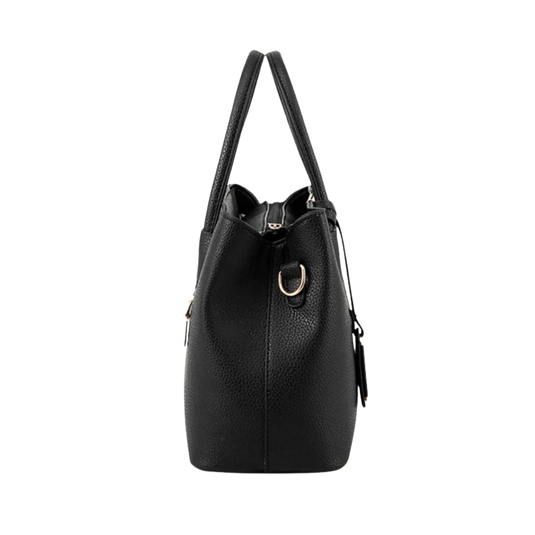 Selene - Elegant Structured Tote Handbag With Detachable Shoulder Strap