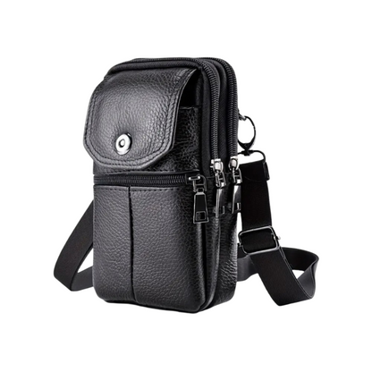 Robert - Compact Leather Crossbody Bag for Travel and Daily Use