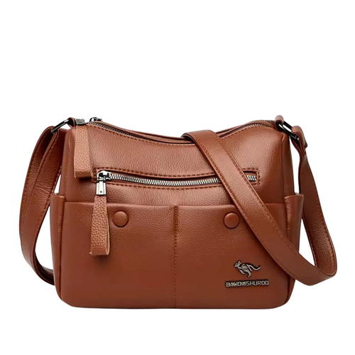 Riley - Classic Everyday Crossbody Bag With Front Zippers