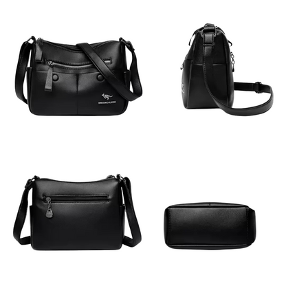 Riley - Classic Everyday Crossbody Bag With Front Zippers