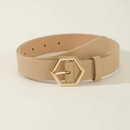 Fine line - Classic ladies' belt made from genuine leather