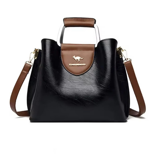 Rosa - Chic Dual Handle Handbag With Crossbody Strap