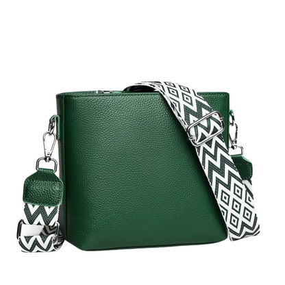 Ivy - Trendy Crossbody Shoulder Bag With Geometric Strap