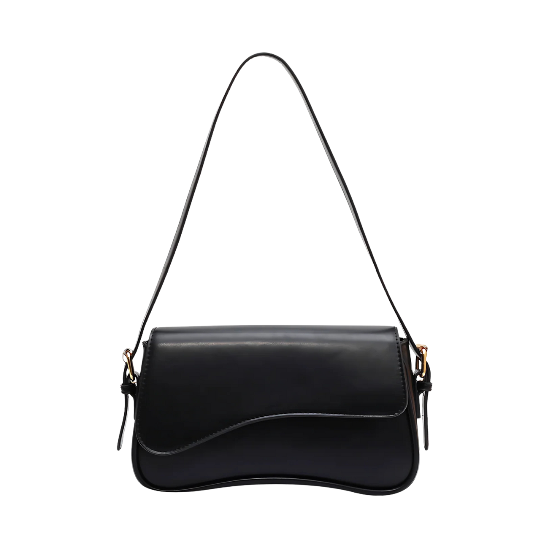Elle - Minimalist Curved Shoulder Bag With Sleek Design