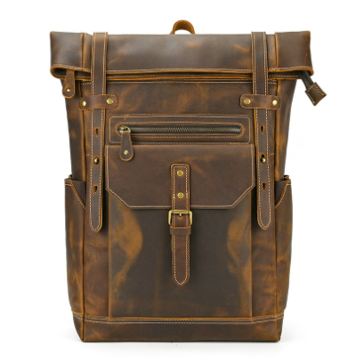 Larry - Men’s Retro Leather Rucksack