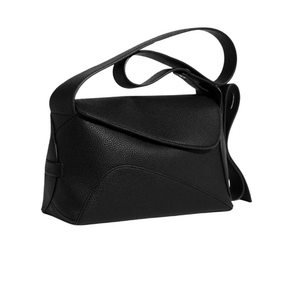 Arden - Modern Sculpted Shoulder Bag With Asymmetrical Flap Design