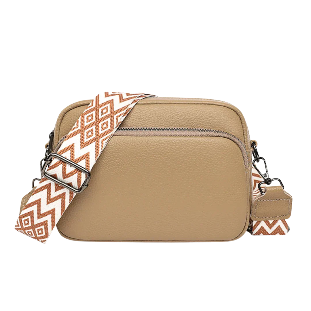 Mila - Modern Crossbody Shoulder Bag With Pattern Strap