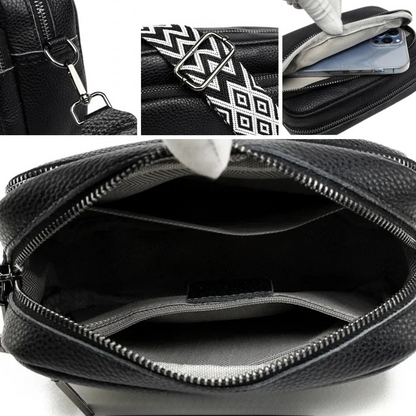 Mila - Modern Crossbody Shoulder Bag With Pattern Strap