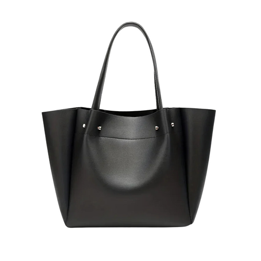 Elina - Minimalist Large Tote Handbag With Open Top