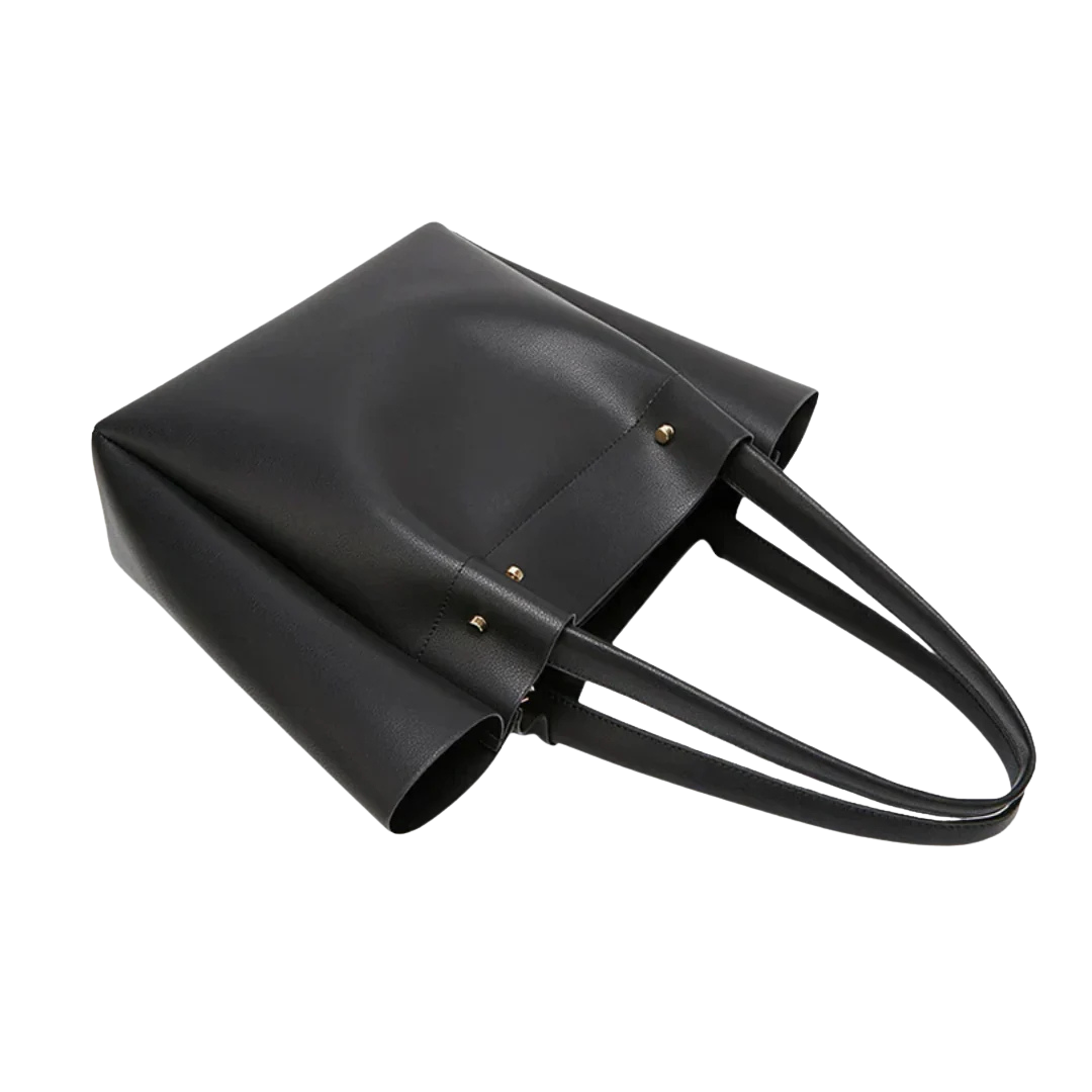 Elina - Minimalist Large Tote Handbag With Open Top
