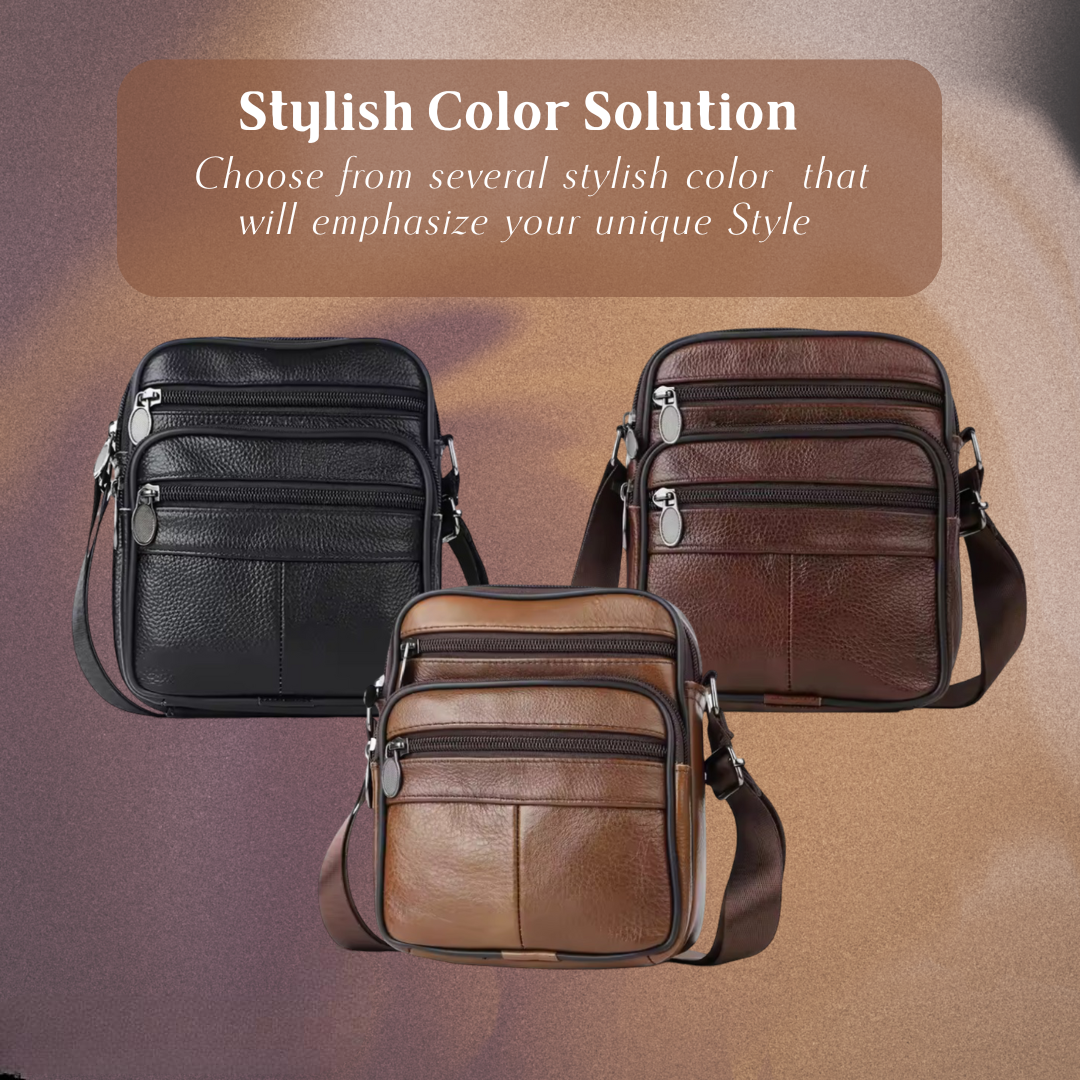 Ryan - Leather Business Crossbody Bag for Men