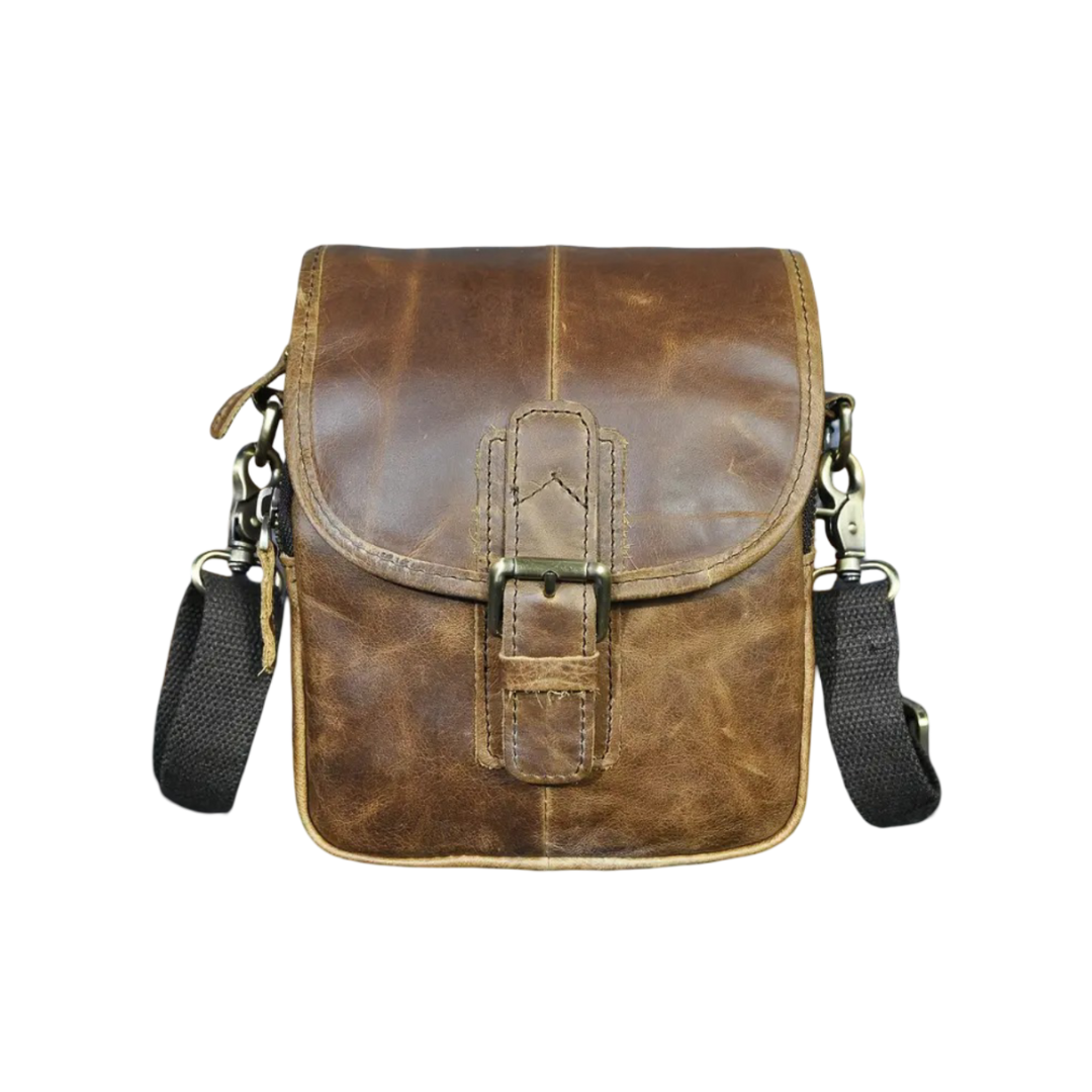 Zachary - Genuine Leather Shoulder Bag for Men
