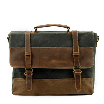 Jack - Water-Resistant Waxed Canvas Messenger Bag