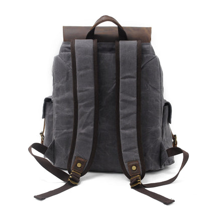 Jacob - Vintage Waxed Canvas Backpack