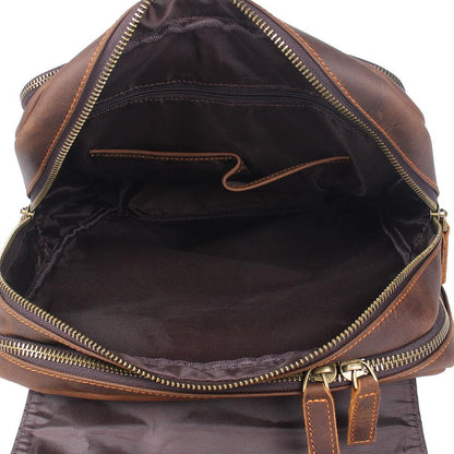 Robert - Retro Leather Travel Backpack