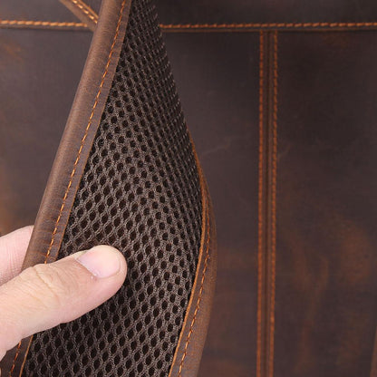 Robert - Retro Leather Travel Backpack