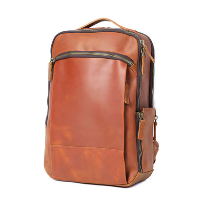 Andrew - Men’s Leather Laptop Rucksack