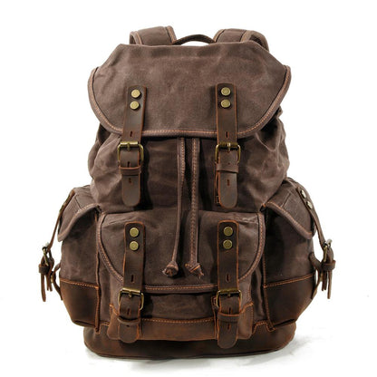 John - Heavy-Duty Canvas Hiking Backpack