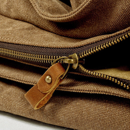 Scott - Men’s Waxed Canvas Leather Crossbody Bag