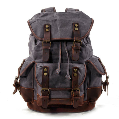 John - Heavy-Duty Canvas Hiking Backpack