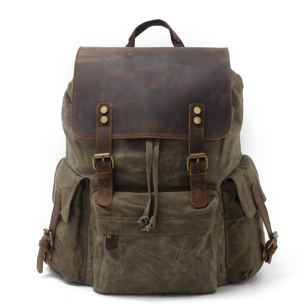 Jacob - Vintage Waxed Canvas Backpack
