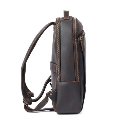 Andrew - Men’s Leather Laptop Rucksack