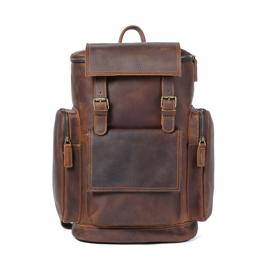 Charles - Men’s Leather Laptop Backpack