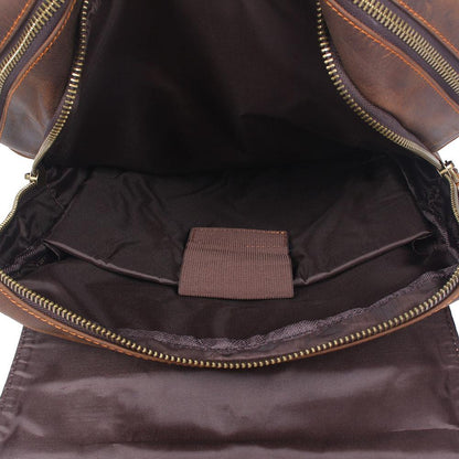 Robert - Retro Leather Travel Backpack