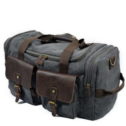 David - Mens Canvas Leather Duffle Bags