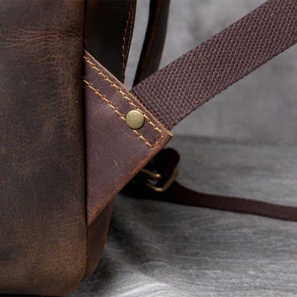 Jason - Premium Tan Leather Backpack