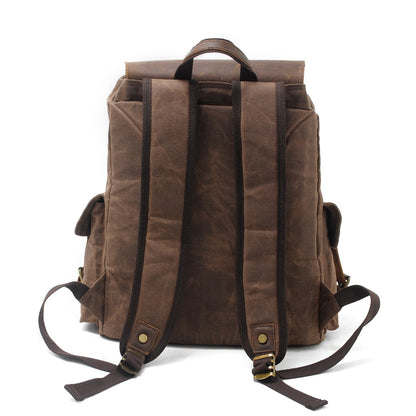 Jacob - Vintage Waxed Canvas Backpack