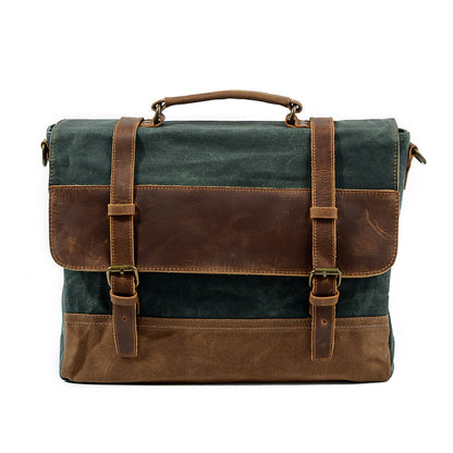 Jack - Water-Resistant Waxed Canvas Messenger Bag