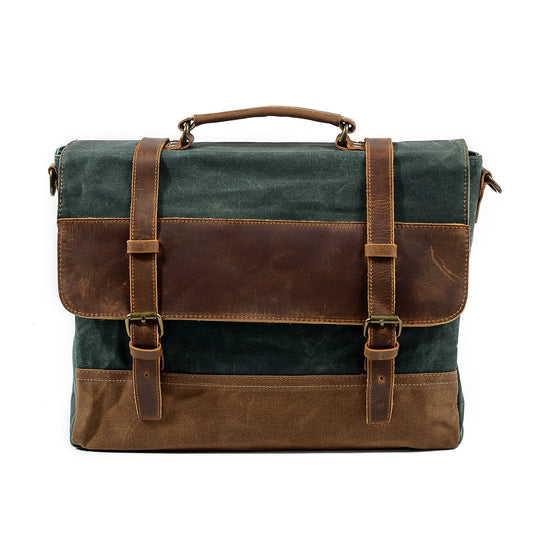 Jack - Water-Resistant Waxed Canvas Messenger Bag