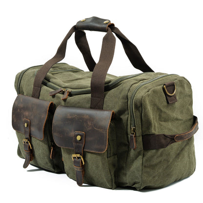 David - Mens Canvas Leather Duffle Bags